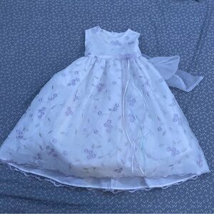 25 Year Old Vintage !! Girls’ White & Lavender sundress 👗🌸